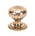 Polished Bronze Hammered Mushroom Cabinet Knob 32mm - 46025