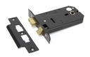 Black 5" Horizontal 3 Lever Sash Lock - 91116