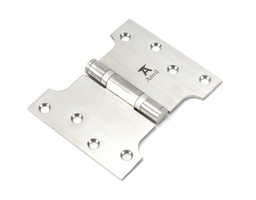 [49567] Satin SS 4" x 3" x 5" Parliament Hinge (pair) - 49567