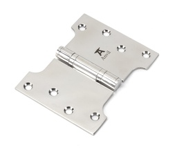 [49578] Polished SS 4" x 3" x 5" Parliament Hinge (pair) - 49578