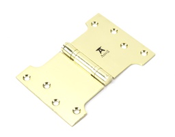 [49556] Polished Brass 4" x 4" x 6" Parliament Hinge (pair) ss - 49556