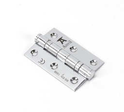 [49575] Polished Chrome 3" Ball Bearing Butt Hinge (pair) ss - 49575