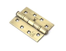 [49570] Aged Brass 4" Ball Bearing Butt Hinge (pair) ss - 49570