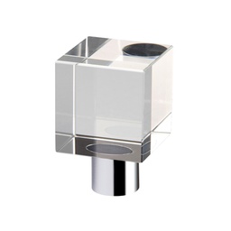 Cube Cupboard Knob - Plain 30mm dia.