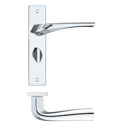 Aries lever on bathroom backplate