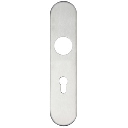 [ZCS31EPRSS72] Radius Cover plate for 19 mm and 22mm RTD Lever on Backplate - Din Euro Profile/72mm Centres