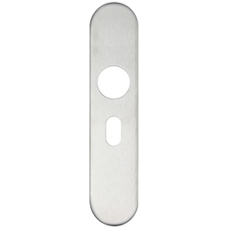 [ZCS31OPRSS] Radius Cover plate for 19 mm and 22mm RTD Lever on Backplate - Oval Profile 48.5mm