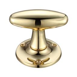 Extended Oval Mortice Knob Furniture  60mm Rose dia.