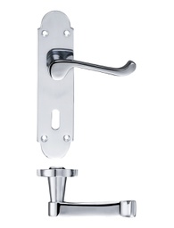 Project Oxford lever on lock backplate - 168mm x 42mm