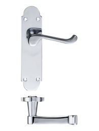 Project Oxford lever on latch backplate - 168mm x 42mm