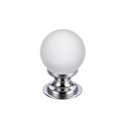 [FCH04ACP] Glass Ball Cabinet Knob - Frosted 25mm