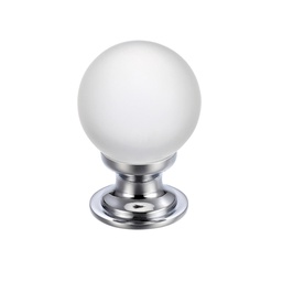 [FCH04BCP] Glass Ball Cabinet Knob - Frosted 30mm