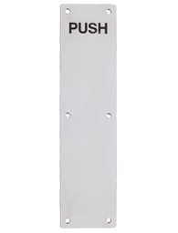 [ZAS30RBSS] Finger Plate - Push (Radius) 75mm x 350mm