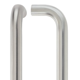 [ZCSD300CS] 22mm D Pull Handle - 300mm Centers - Grade 304 - Bolt Through Fixings