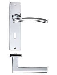 Amalfi lever on lock backplate