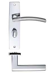 Amalfi lever on bathroom backplate