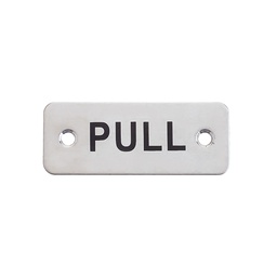 [ZAS34SS] Rectangular Pull Sign - 75 x 30mm