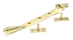 [46706] Polished Brass 8" Reeded Stay - 46706