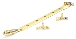 [46708] Polished Brass 12" Reeded Stay - 46708