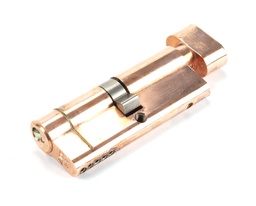 [45849] Polished Bronze 40/40 5pin Euro Cylinder/Thumbturn - 45849