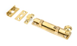 [33096] Polished Brass 4" Universal Bolt - 33096