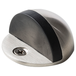 [E1000.700] Oval Floor Door Stop - Satin Chrome