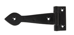 [83624] Black Smooth 6" Cast T Hinge (pair) - 83624