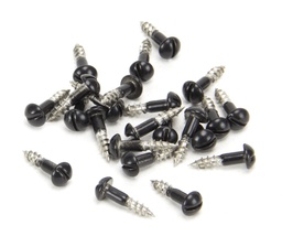 [83754] Black SS 3.0 x 12 Roundhead Screws (25) - 83754