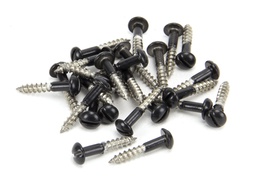 [83755] Black SS 3.5 x 20 Roundhead Screws (25) - 83755