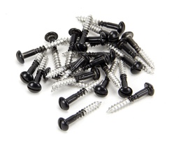 [83756] Black SS 3.5 x 25 Roundhead Screws (25) - 83756