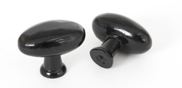 [83790] Black Oval Cabinet Knob - 83790