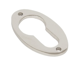 [83813] Polished Nickel Oval Euro Escutcheon - 83813