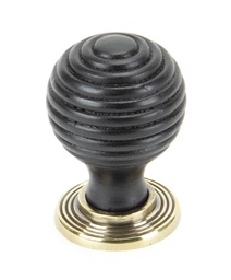 [83871] Ebony and AB Beehive Cabinet Knob 35mm - 83871