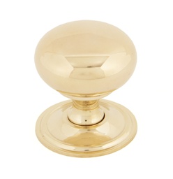 [83877] Polished Brass Mushroom Cabinet Knob 38mm - 83877