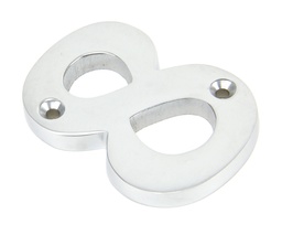 [83928] Satin Chrome Numeral 8 - 83928