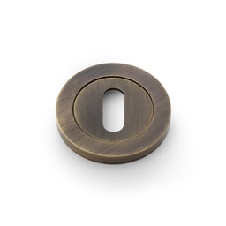 [AW391AB] Alexander & Wilks Concealed Fix Escutcheon Standard Profile - Antique Brass