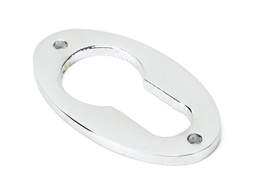 [90279] Polished Chrome Oval Euro Escutcheon - 90279