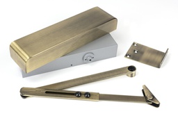 [50107] Aged Brass Size 2-5 Door Closer & Cover - 50107