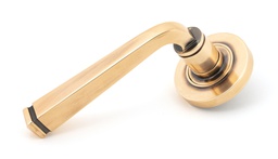 [50061] Polished Bronze Avon Round Lever on Rose Set (Plain) - Unsprung - 50061