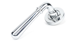 [46053] Polished Chrome Newbury Lever on Rose Set (Plain) - 46053