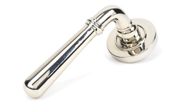 [46057] Polished Nickel Newbury Lever on Rose Set (Plain) - 46057