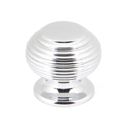 [90337] Polished Chrome Beehive Cabinet Knob 30mm - 90337