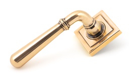 [50036] Polished Bronze Newbury Lever on Rose Set (Square) - Unsprung - 50036