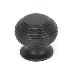 [90339] Aged Bronze Beehive Cabinet Knob 30mm - 90339