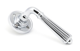 [50083] Polished Chrome Hinton Lever on Rose Set - Unsprung - 50083