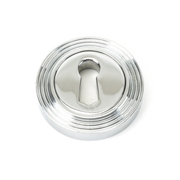 [45689] Polished Chrome Round Escutcheon (Beehive) - 45689