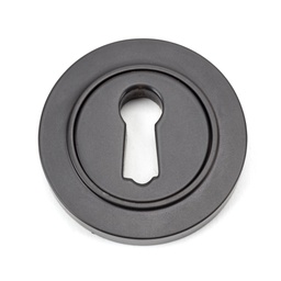 [46113] Aged Bronze Round Escutcheon (Plain) - 46113