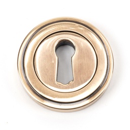 [46118] Polished Bronze Round Escutcheon (Art Deco) - 46118