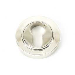 [45715] Polished Nickel Round Euro Escutcheon (Plain) - 45715