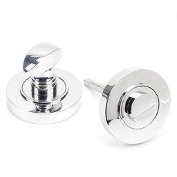 [45735] Polished Chrome Round Thumbturn Set (Plain) - 45735